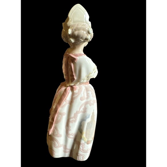 Nao by Lladro Girl with Basket Porcelain Figurine MINT Rare ~ Retired! 10”H - Picture 4 of 10